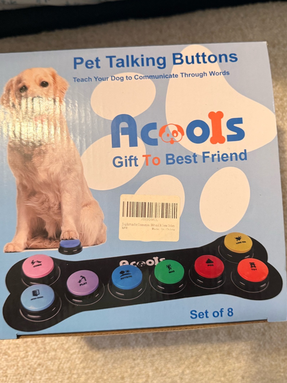 Portable Voice Recording Button - Pink Pet Communication Trainer